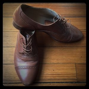J Crew 7.5 Brown Brogues